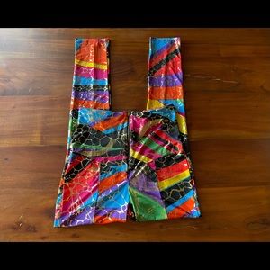 Codigo stretch abstract colorful pants sz Large